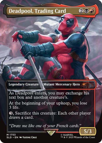 Deadpool, Trading Card (Rainbow Foil) card art