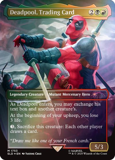 Deadpool, Trading Card (1753) (Rainbow Foil) card art