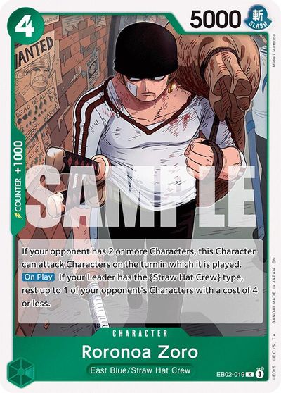 Roronoa Zoro card art
