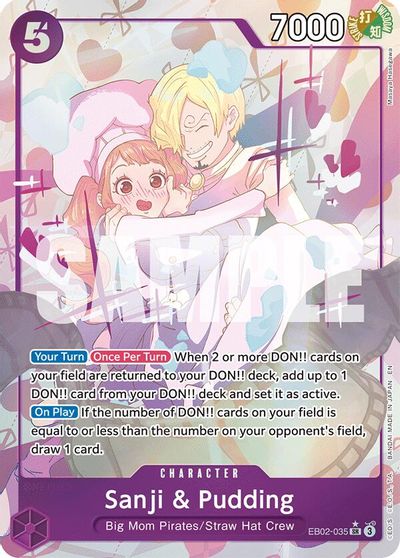 Sanji & Pudding (Alternate Art) card art