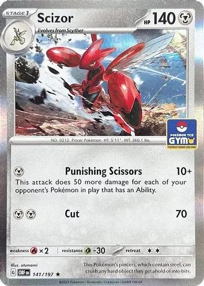 Scizor - 141/197 (Pokemon Gym Promo) card art