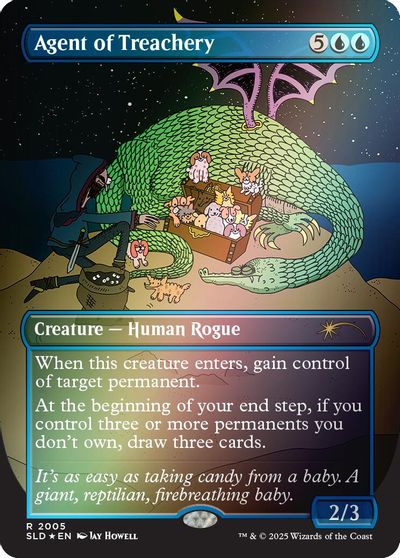 Agent of Treachery (Rainbow Foil) card art