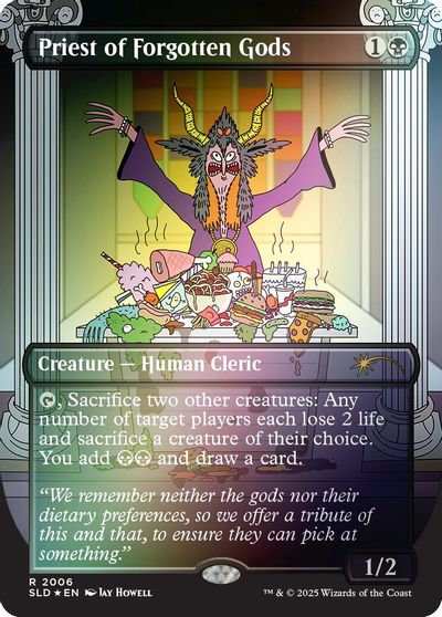 Priest of Forgotten Gods (Rainbow Foil) card art