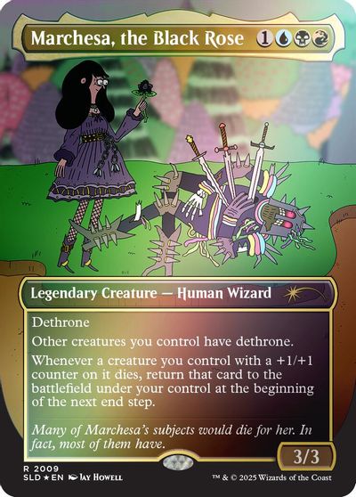 Marchesa, the Black Rose (Rainbow Foil) card art