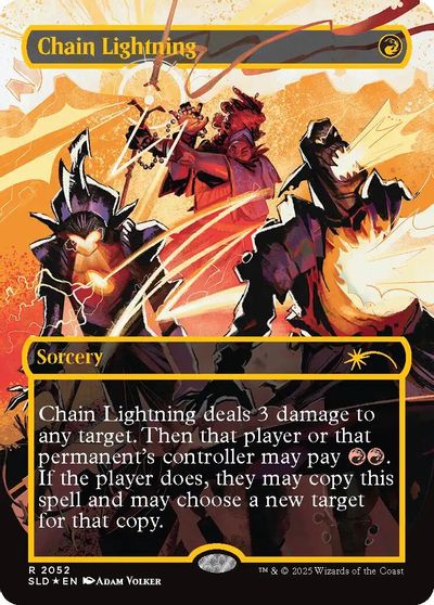 Chain Lightning (2052) (Raised Foil) card art