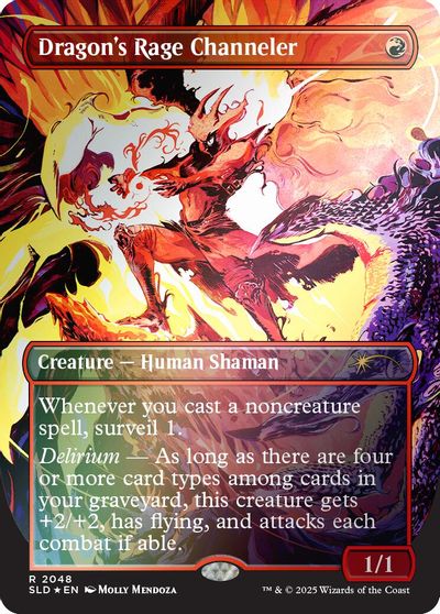 Dragon's Rage Channeler (2048) (Rainbow Foil) card art