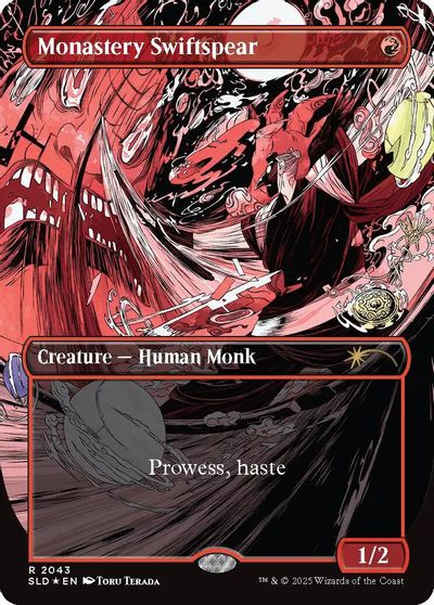 Monastery Swiftspear (2043) (Raised Foil) card art