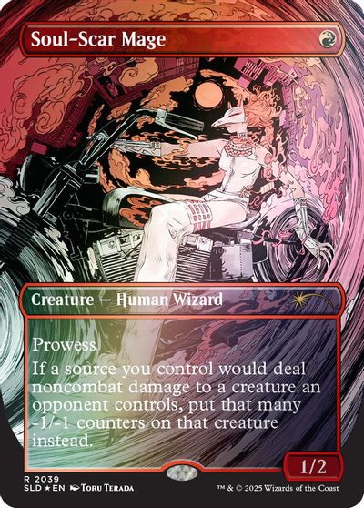 Soul-Scar Mage (2039) (Rainbow Foil) card art