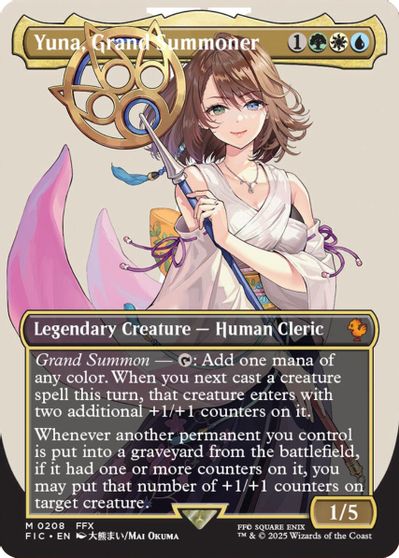 Yuna, Grand Summoner (Borderless) card art