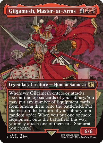 Gilgamesh, Master-at-Arms (Borderless) card art