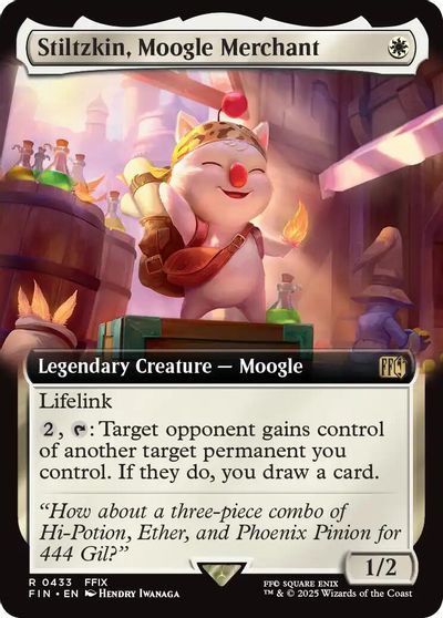 Stiltzkin, Moogle Merchant (Extended Art) card art