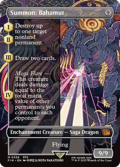 Summon: Bahamut (Borderless) card art
