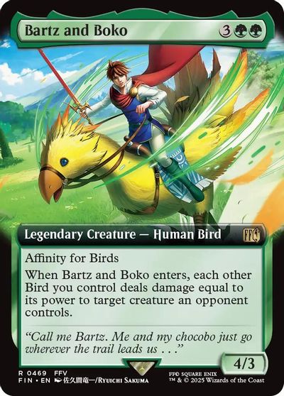 Bartz and Boko (Extended Art) card art