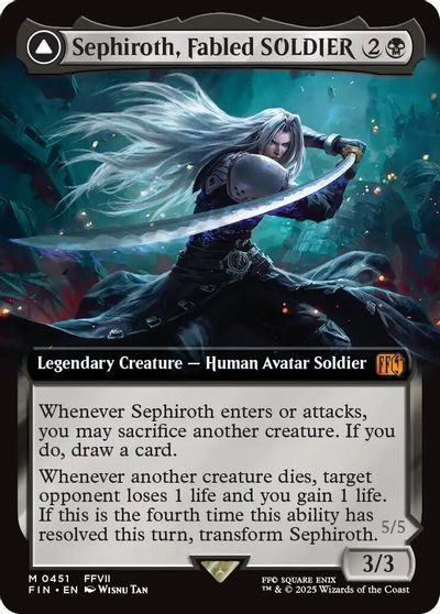 Sephiroth, Fabled SOLDIER (Extended Art) card art