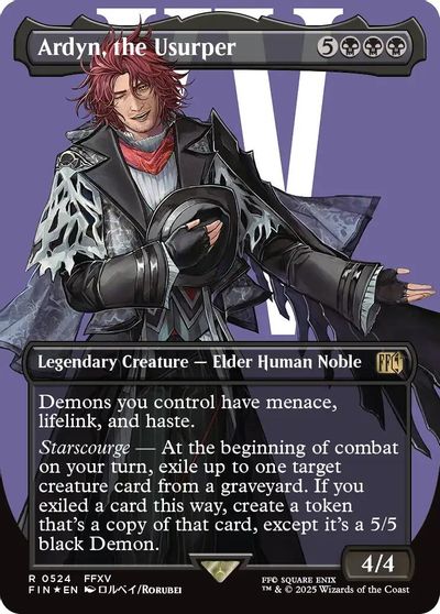 Ardyn, the Usurper (0524) (Borderless) (Surge Foil) card art