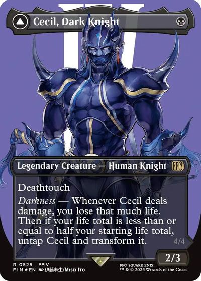 Cecil, Dark Knight (Borderless) (Surge Foil) card art
