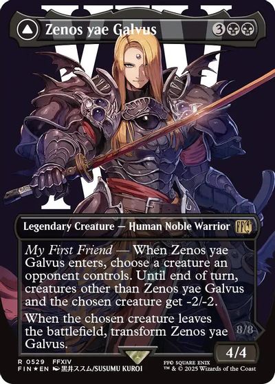 Zenos yae Galvus (Borderless) (Surge Foil) card art