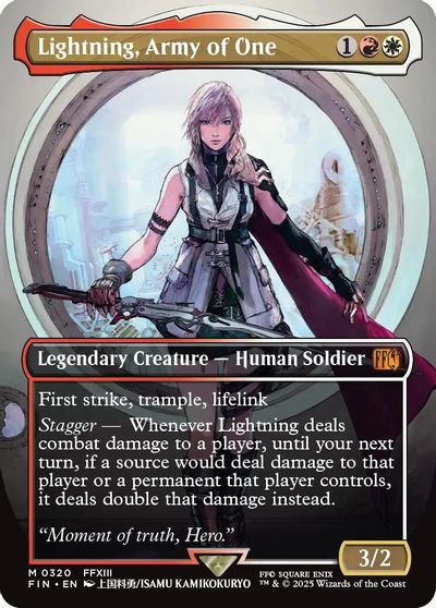 Lightning, Army of One (0320) (Borderless) card art