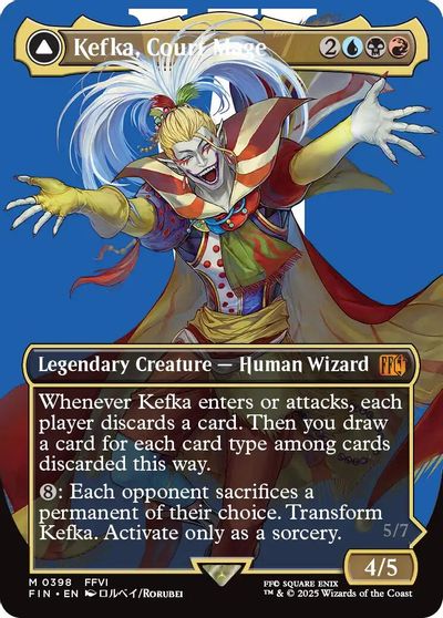 Kefka, Court Mage (0398) (Borderless) card art