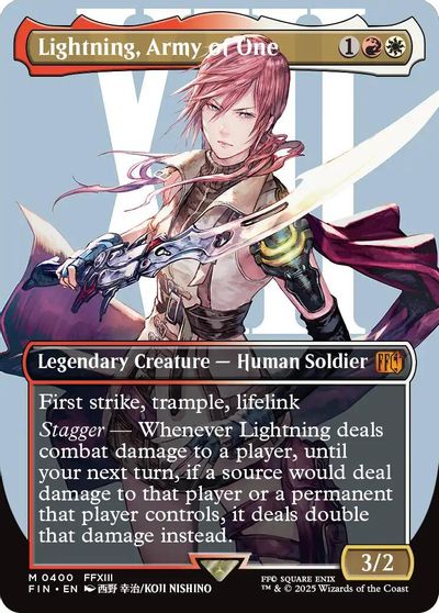 Lightning, Army of One (0400) (Borderless) card art