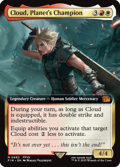 Cloud, Planet's Champion (Extended Art) card art