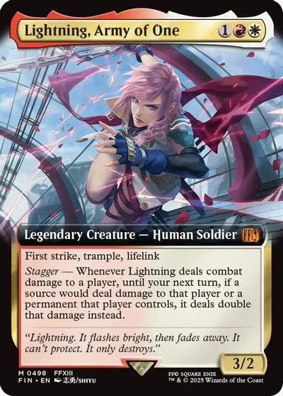 Lightning, Army of One (Extended Art) card art