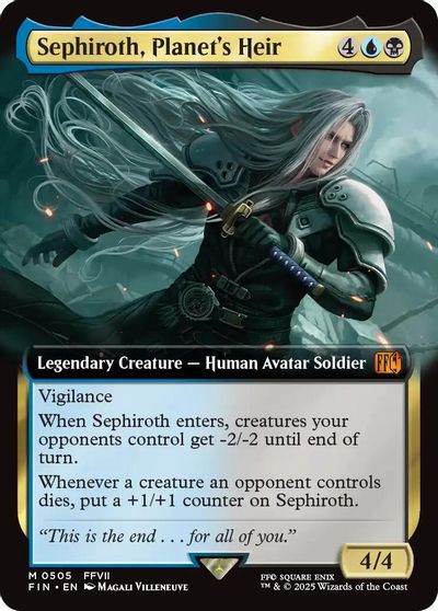 Sephiroth, Planet's Heir (Extended Art) card art