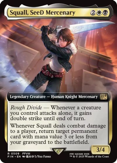 Squall, SeeD Mercenary (Extended Art) card art