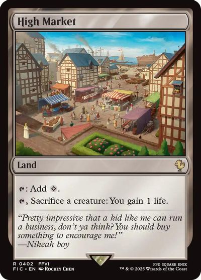 High Market card art