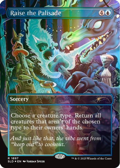 Raise the Palisade (Double Rainbow Foil) card art