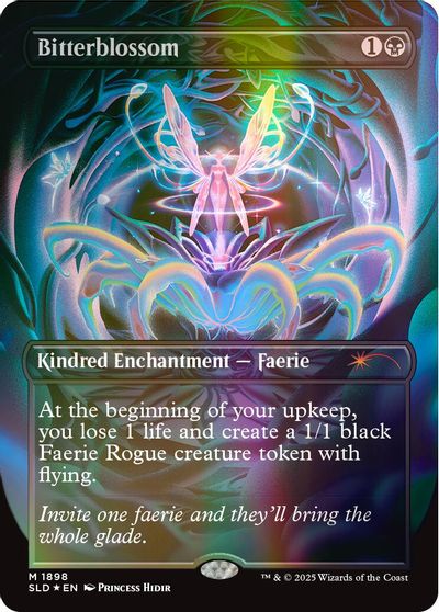 Bitterblossom (Double Rainbow Foil) card art