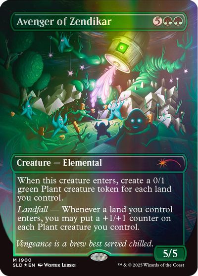 Avenger of Zendikar (Double Rainbow Foil) card art