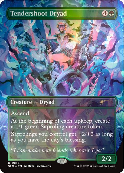 Tendershoot Dryad (Double Rainbow Foil) card art