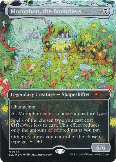 Morophon, the Boundless (Display Commander) - Thick Stock (Double Rainbow Foil) card art