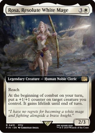 Rosa, Resolute White Mage (Extended Art) card art