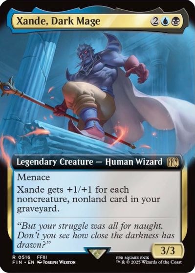 Xande, Dark Mage (Extended Art) card art