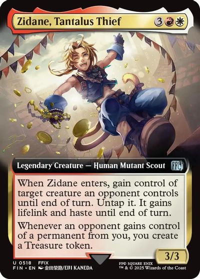 Zidane, Tantalus Thief (Extended Art) card art