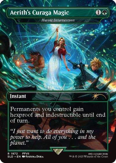 Aerith's Curaga Magic - Heroic Intervention card art