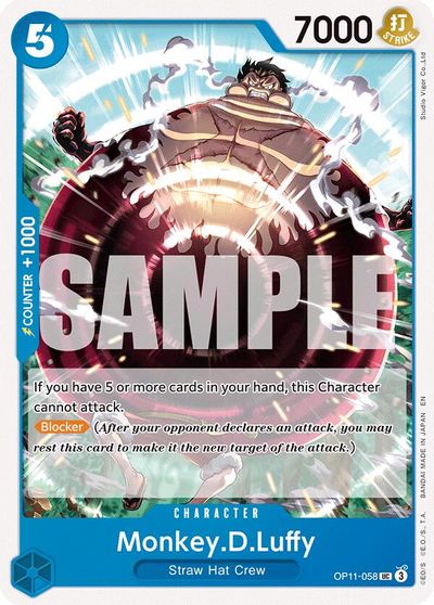 Monkey.D.Luffy (058) card art