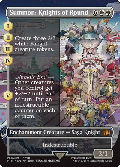 Summon: Knights of Round (Borderless) card art