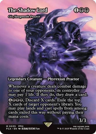 The Shadow Lord - Gix, Yawgmoth Praetor (Showcase) card art