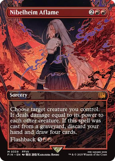 Nibelheim Aflame (Borderless) card art