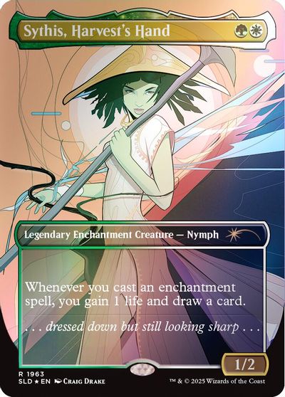 Sythis, Harvest's Hand (Rainbow Foil) card art