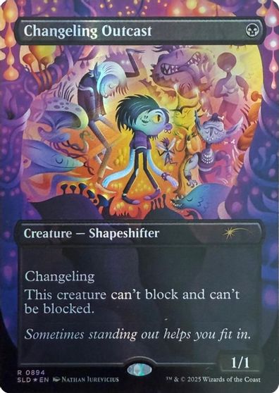 Changeling Outcast (Rainbow Foil) card art