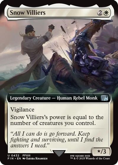 Snow Villiers (Extended Art) card art
