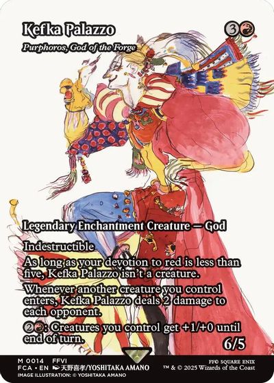 Kefka Palazzo - Purphoros, God of the Forge (Showcase) card art