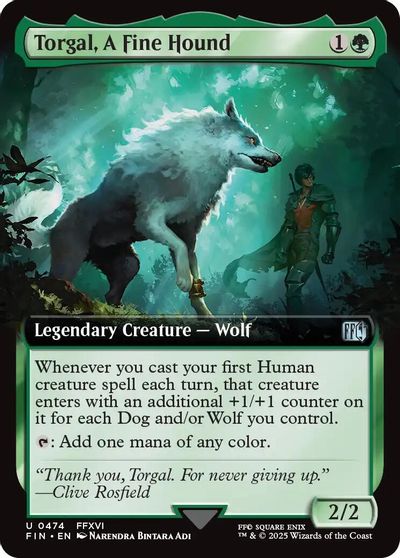 Torgal, A Fine Hound (Extended Art) card art
