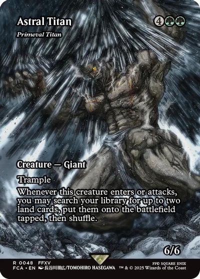 Astral Titan - Primeval Titan (Showcase) card art