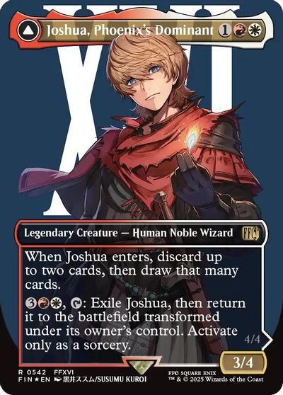 Joshua, Phoenix's Dominant (Borderless) (Surge Foil) card art