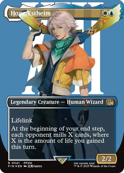 Hope Estheim (Borderless) (Surge Foil) card art